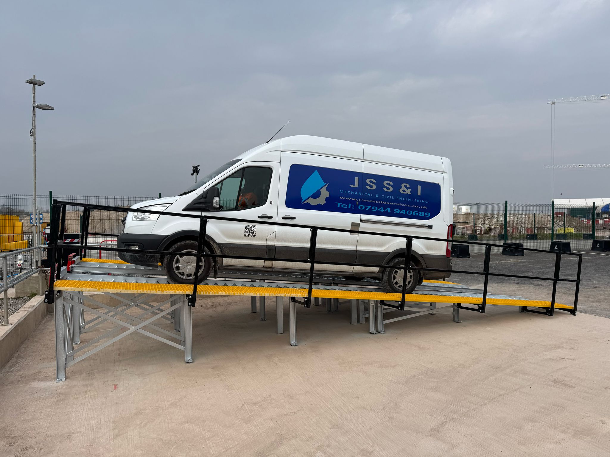 Newly Installed Vehicle Ramp for HS2 - Jones Site Services