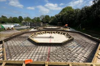 First Storm Tank Base Completed at Wheaton Aston